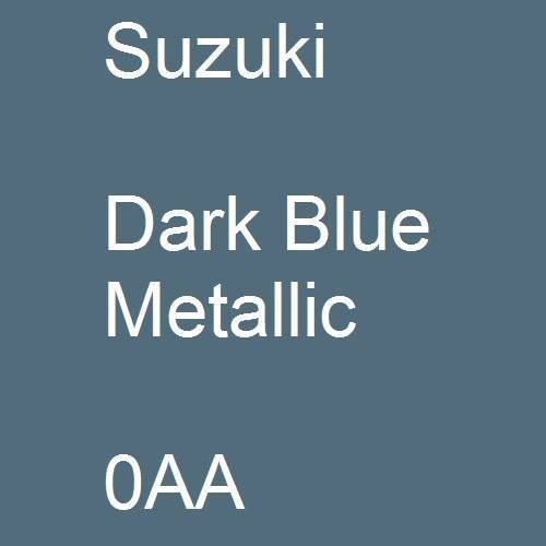 Suzuki, Dark Blue Metallic, 0AA.